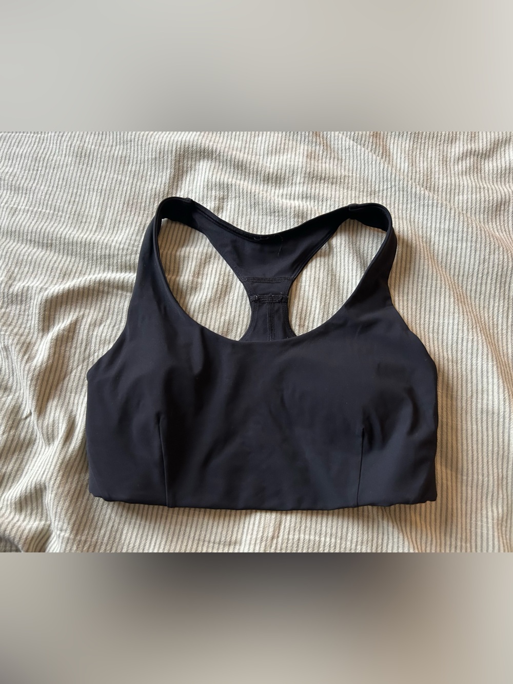 Lulu Black Racerback Sports Bra
